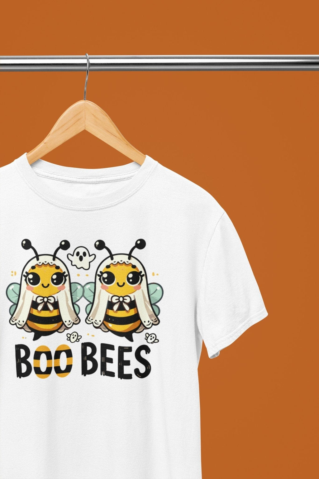 My Store Halloween White / Small / T-Shirt Boo Bees Funny Halloween Sweatshirt & T-Shirt | Cute Ghost Bees