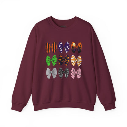 halloween bow pattern sweatshirt maroon sweatshirt uk Halloween gift idea