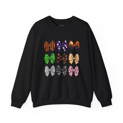 halloween bow pattern sweatshirt black sweatshirt uk Halloween gift idea