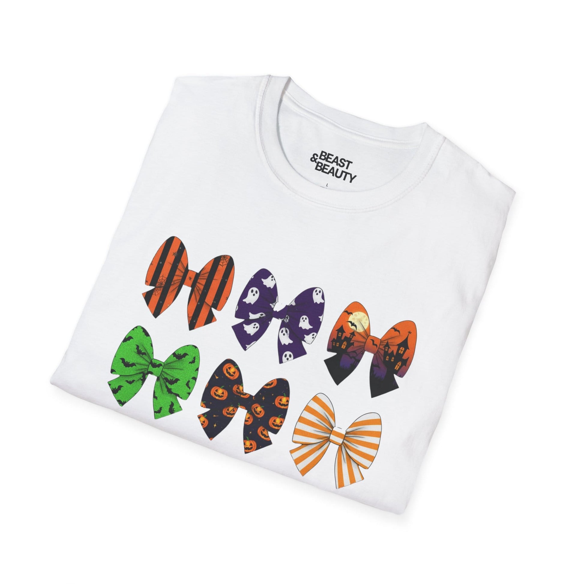 halloween bow pattern t-shirt t-shirt uk Halloween gift idea image 5