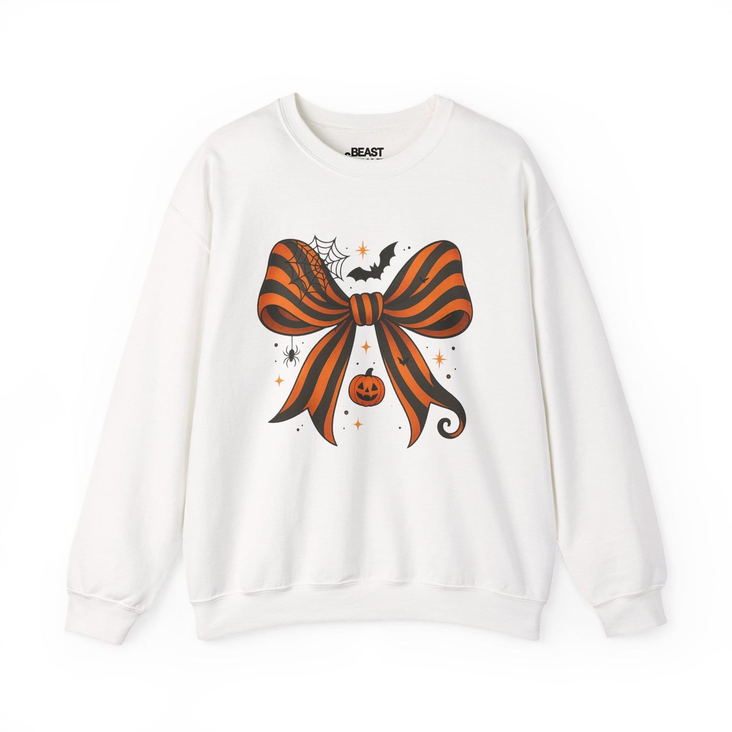 halloween bow pumpkin sweatshirt white sweatshirt uk Halloween gift idea