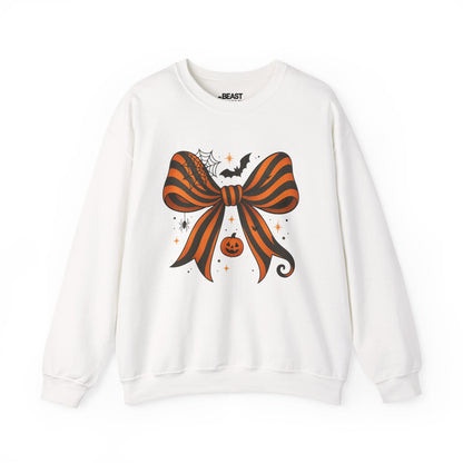 halloween bow pumpkin sweatshirt white sweatshirt uk Halloween gift idea