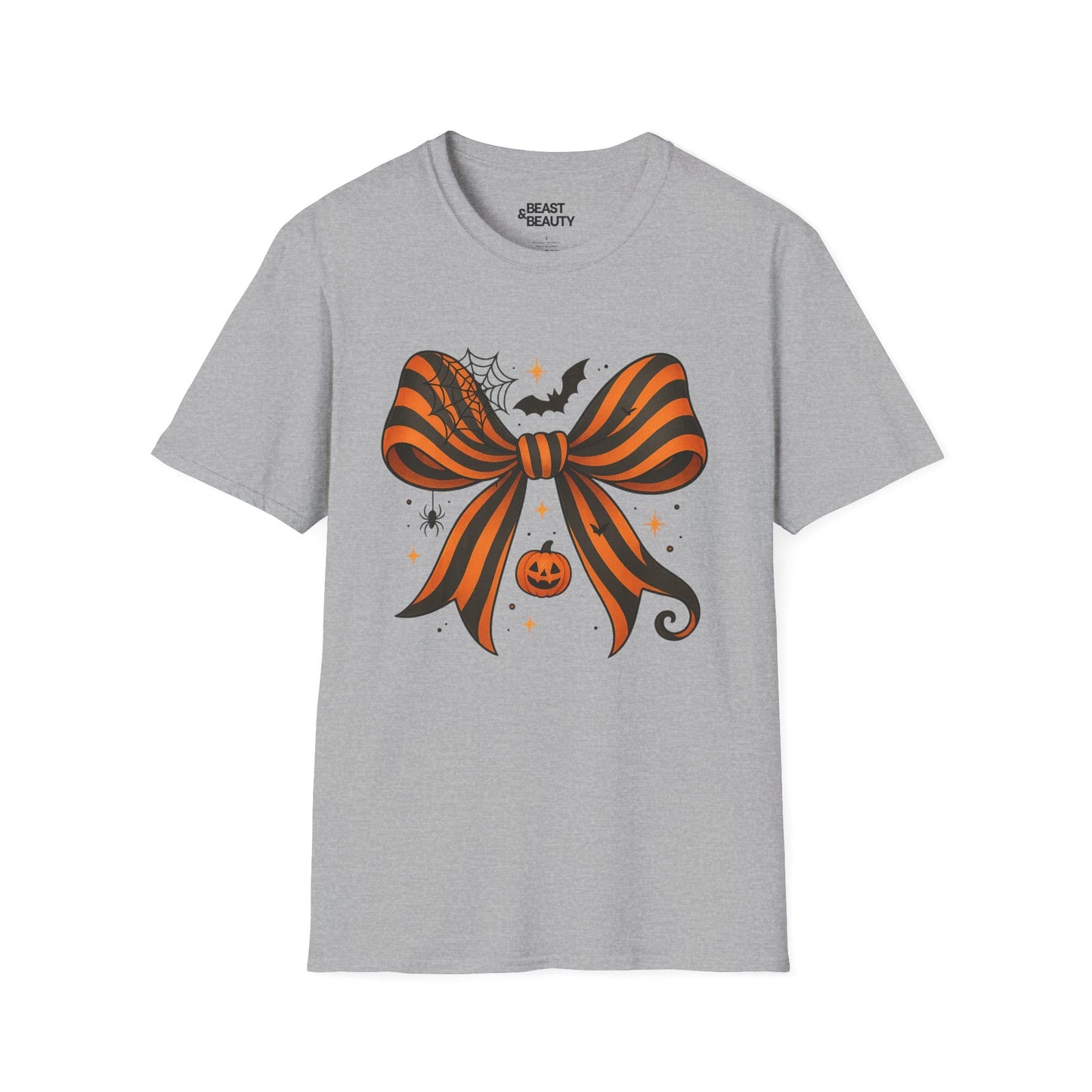 halloween bow t-shirt sport grey t-shirt uk Halloween gift idea
