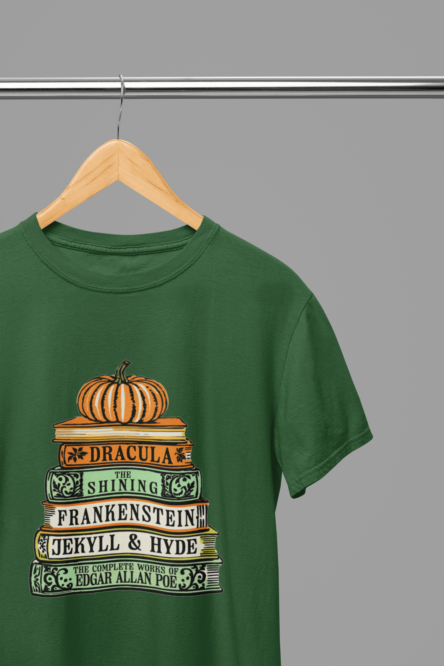 My Store Halloween Green / Small / T-Shirt Classic Horror Books Sweatshirt & T-Shirt – Halloween Literature Top