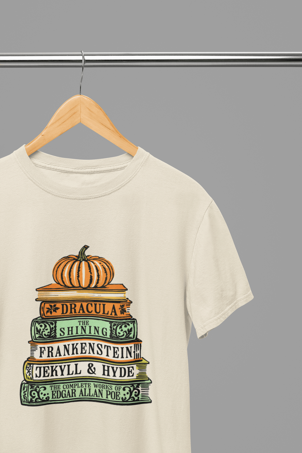 My Store Halloween Beige / Small / T-Shirt Classic Horror Books Sweatshirt & T-Shirt – Halloween Literature Top