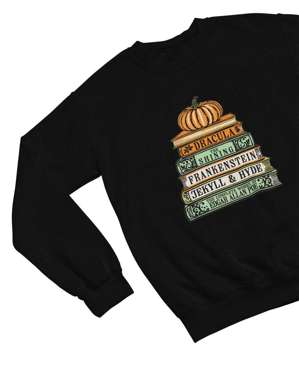 My Store Halloween Classic Horror Books Sweatshirt & T-Shirt – Halloween Literature Top