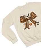 Halloween Coquette Bow Sweatshirt & T-Shirt – Pumpkin, Spider & Bat Design gift_idea unique_gift personalised_gift