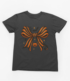 Halloween Coquette Bow Sweatshirt & T-Shirt – Pumpkin, Spider & Bat Design T-Shirt / 3XL (Adult) / Gray gift_idea unique_gift personalised_gift