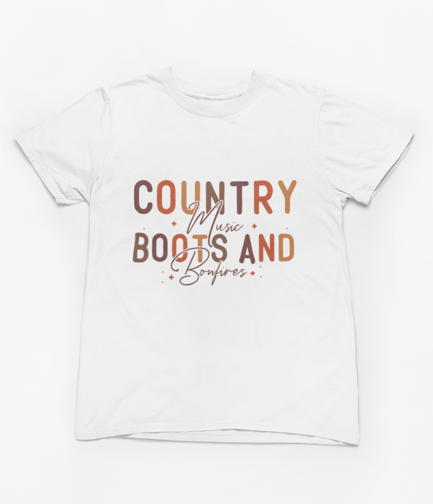 My Store Halloween T-Shirt / S (Adult) / White Country Music Boots and Bonfires Sweatshirt | Autumn Jumper