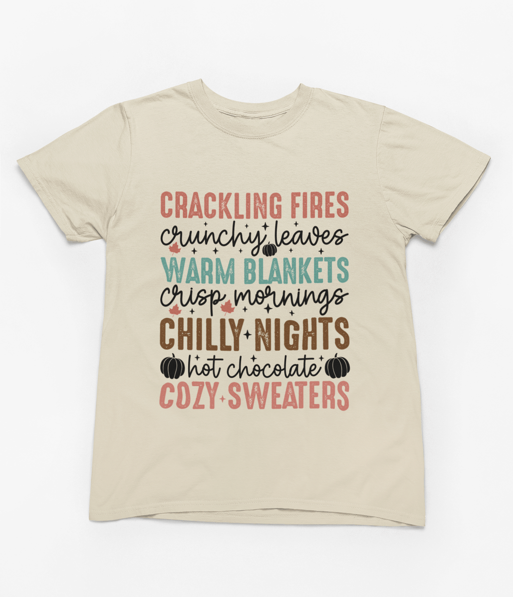 My Store Halloween T-Shirt / S (Adult) / Beige Cozy Season Autumn Sweatshirt | Retro Fall Flowers Jumper