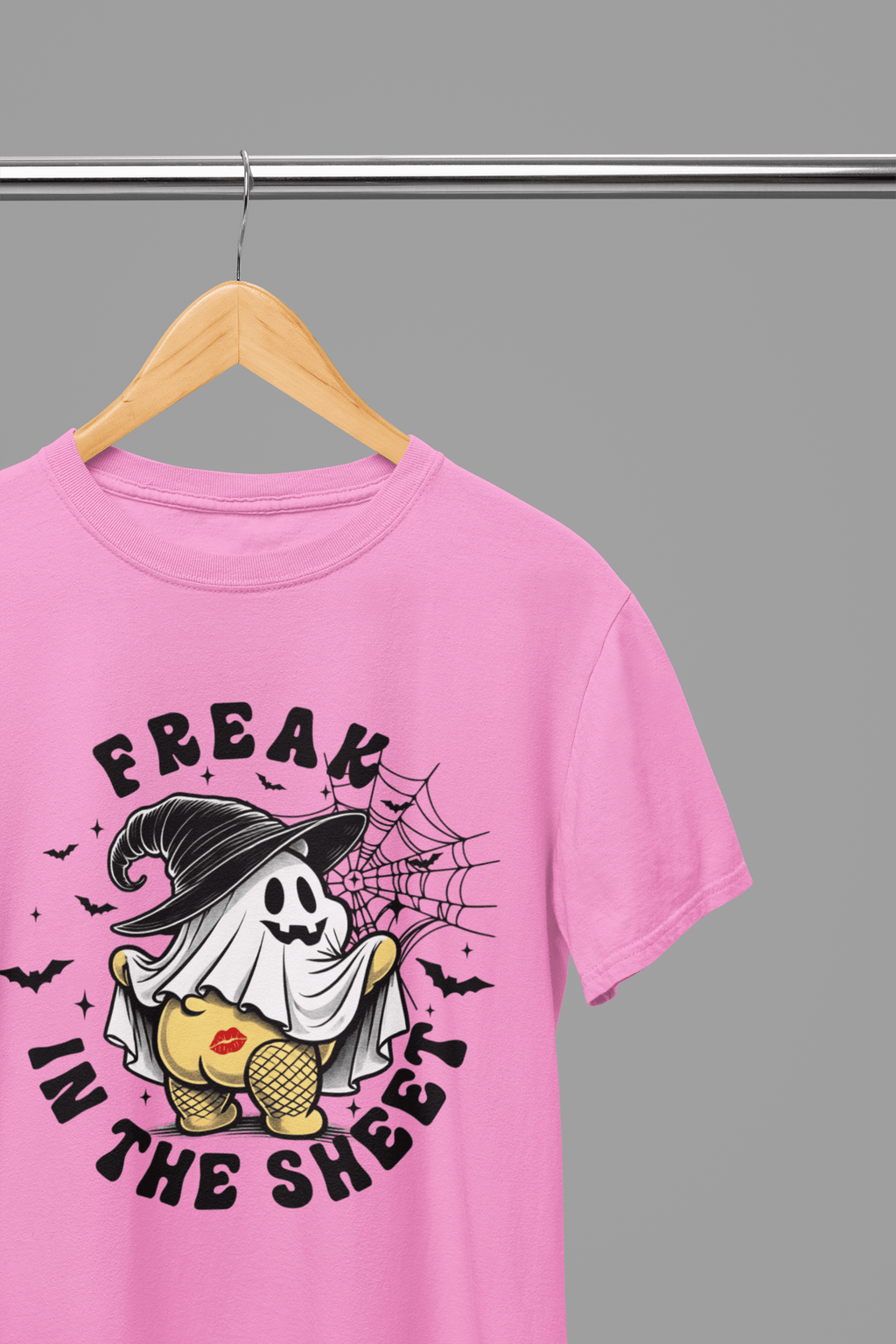 My Store Halloween Pink / Small / T-Shirt Freak in the Sheet Sweatshirt & T-Shirt – Funny Halloween Ghost Top