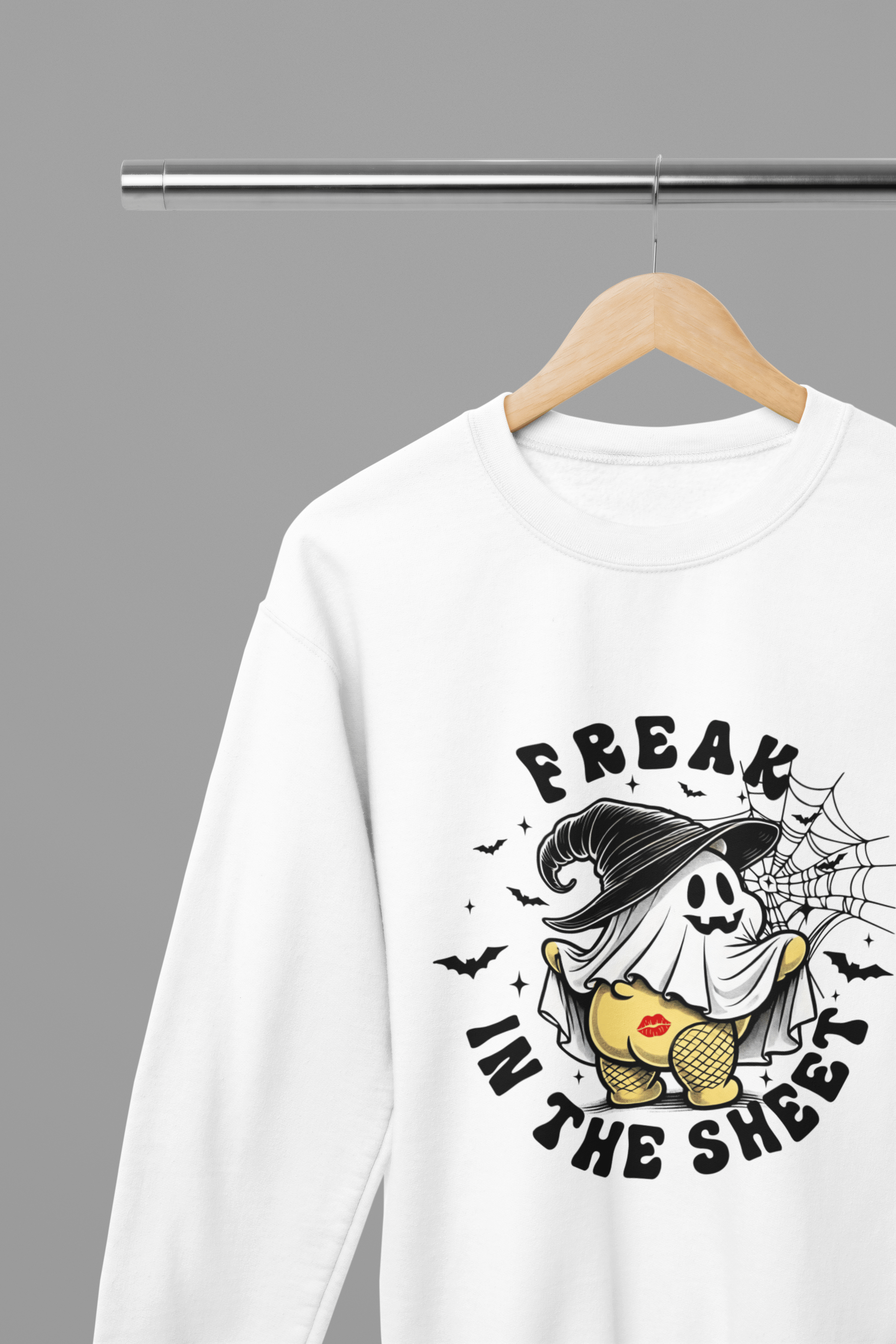 My Store Halloween White / Small / Sweatshirt Freak in the Sheet Sweatshirt & T-Shirt – Funny Halloween Ghost Top
