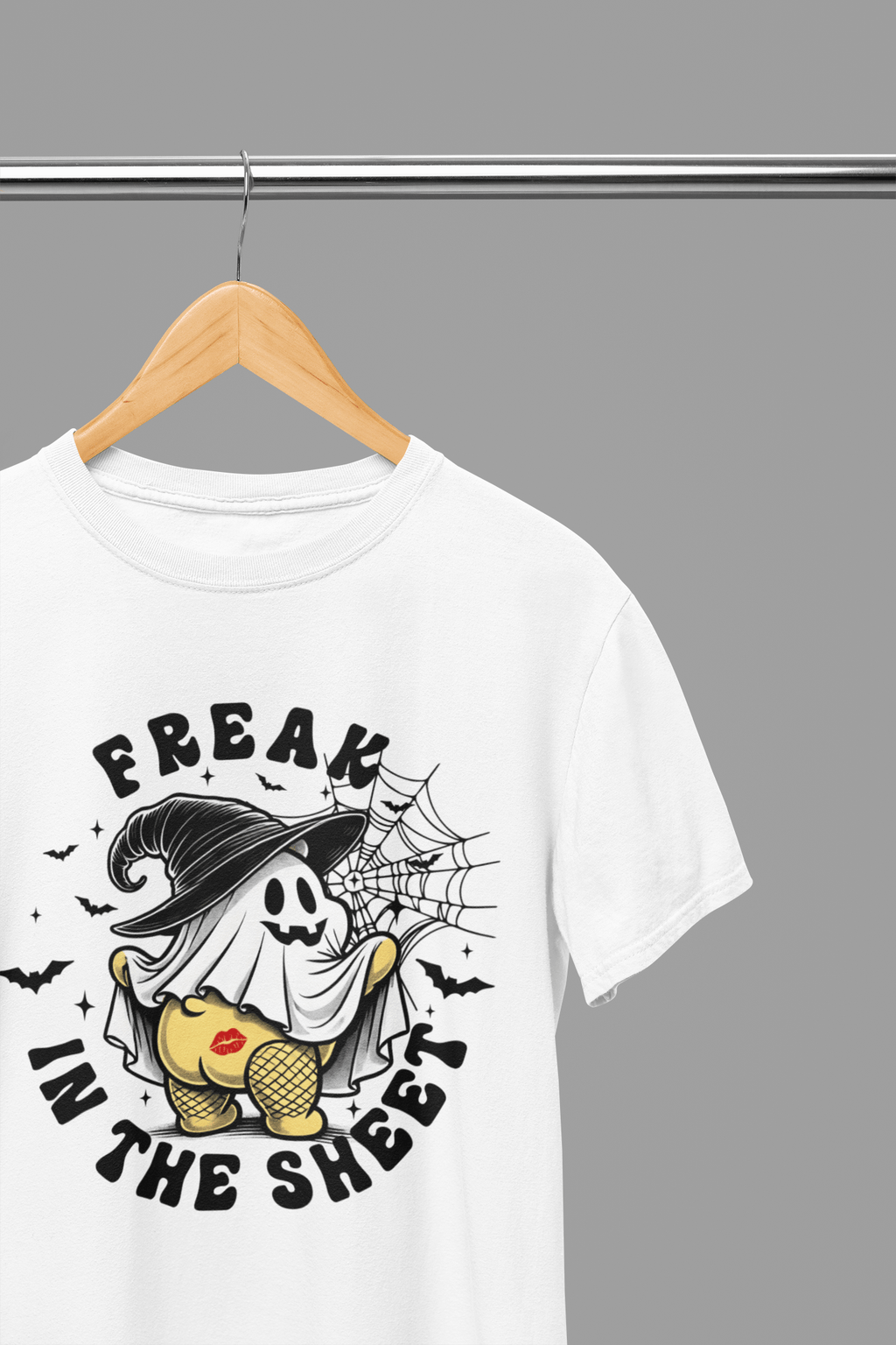 My Store Halloween White / Small / T-Shirt Freak in the Sheet Sweatshirt & T-Shirt – Funny Halloween Ghost Top