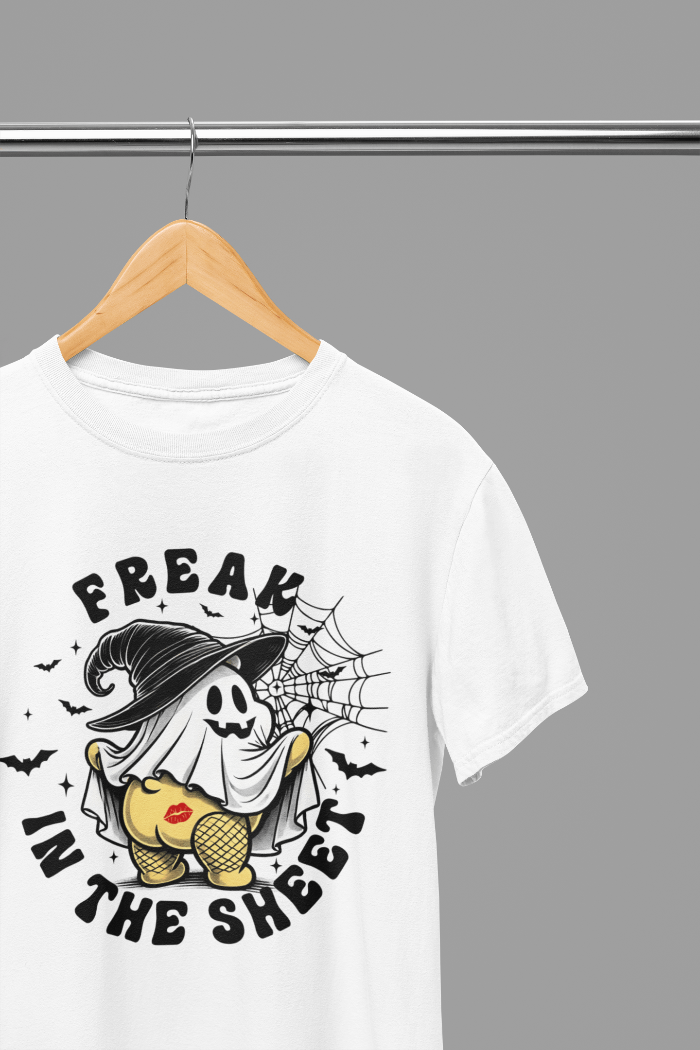 My Store Halloween White / Small / T-Shirt Freak in the Sheet Sweatshirt & T-Shirt – Funny Halloween Ghost Top