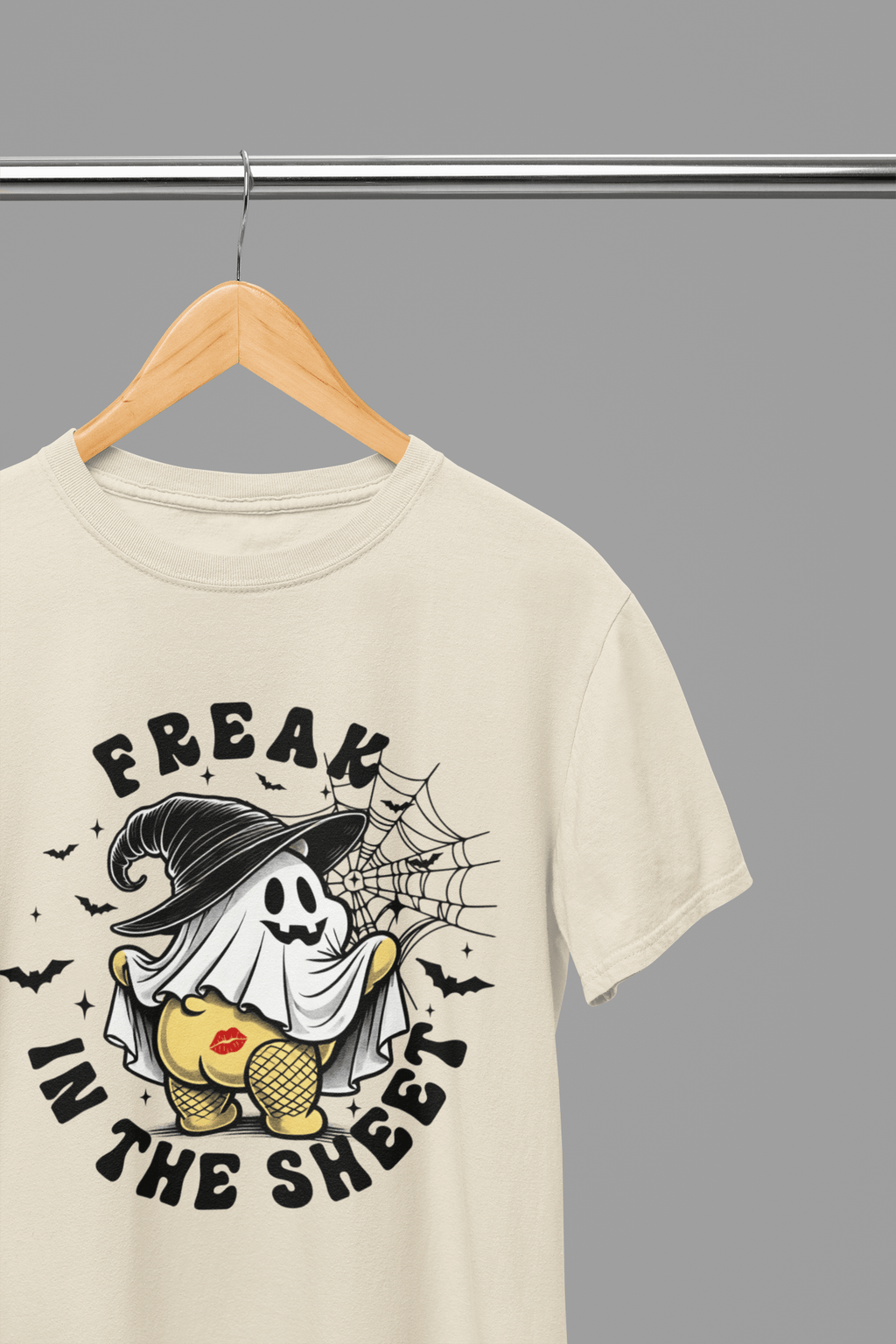 My Store Halloween Beige / Small / T-Shirt Freak in the Sheet Sweatshirt & T-Shirt – Funny Halloween Ghost Top