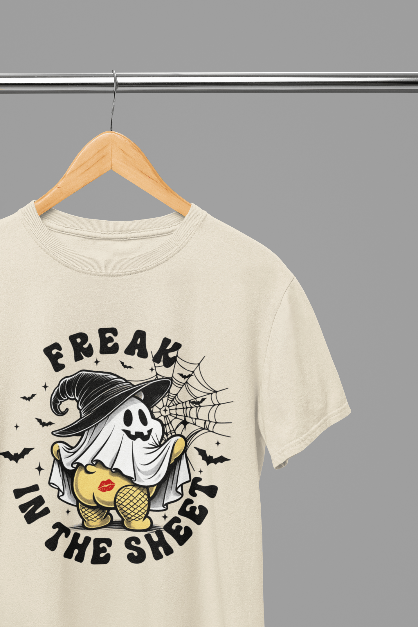 My Store Halloween Beige / Small / T-Shirt Freak in the Sheet Sweatshirt & T-Shirt – Funny Halloween Ghost Top