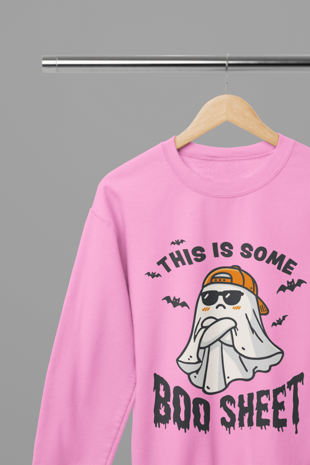 My Store Halloween Pink / Small / Sweatshirt Funny Halloween Ghost Sweatshirt & T-Shirt | Boo Sheet Jumper UK