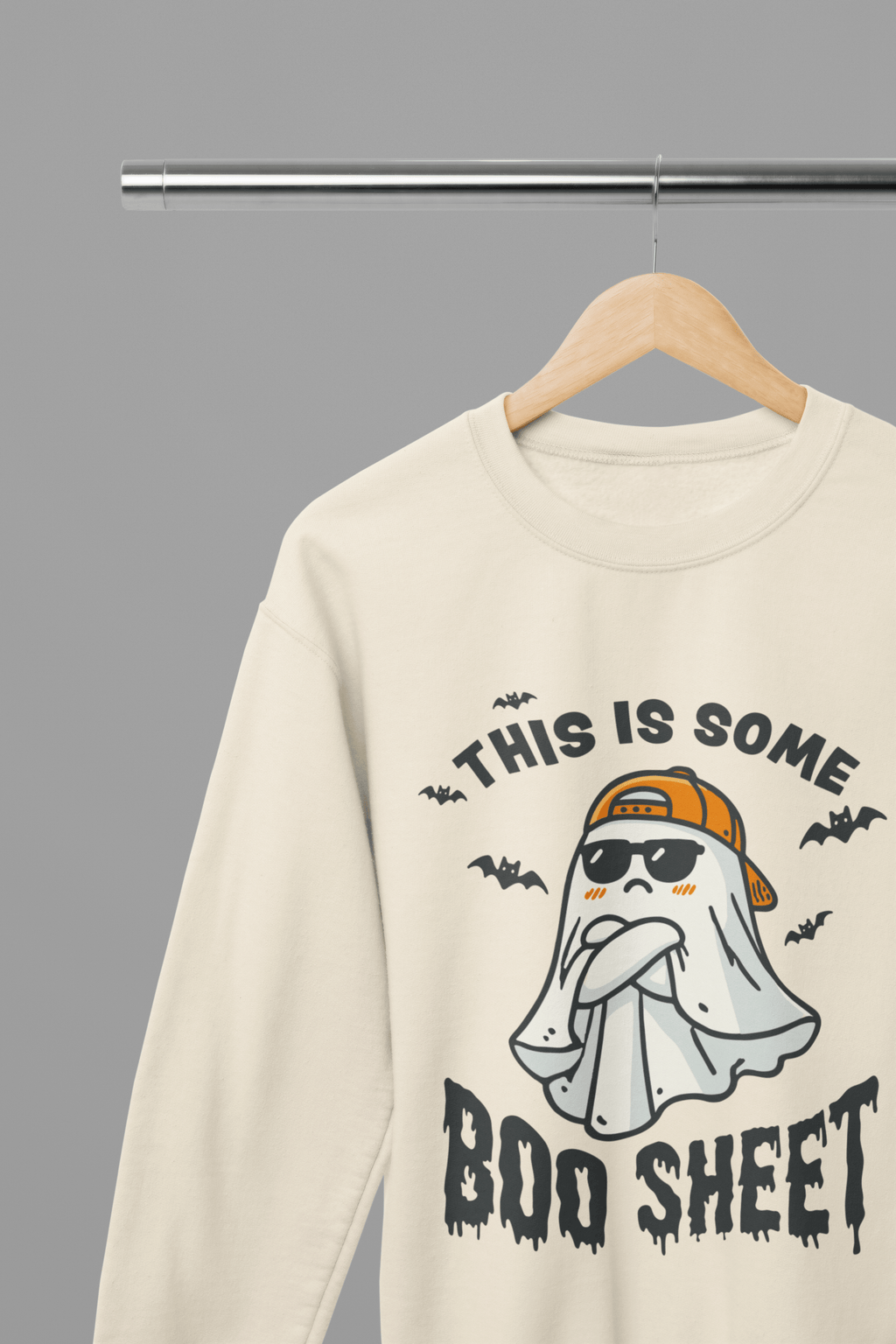 My Store Halloween Beige / Small / Sweatshirt Funny Halloween Ghost Sweatshirt & T-Shirt | Boo Sheet Jumper UK