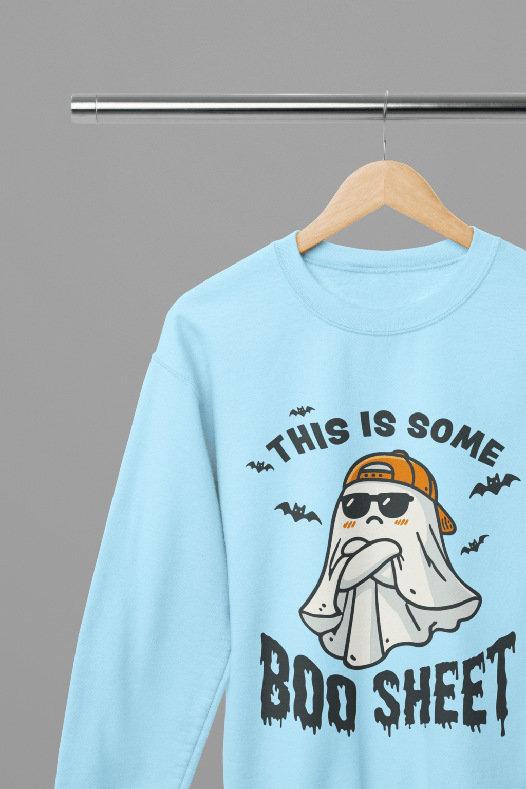 My Store Halloween Blue / Small / Sweatshirt Funny Halloween Ghost Sweatshirt & T-Shirt | Boo Sheet Jumper UK