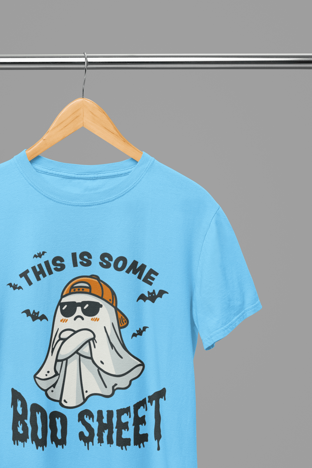 My Store Halloween Blue / Small / T-Shirt Funny Halloween Ghost Sweatshirt & T-Shirt | Boo Sheet Jumper UK