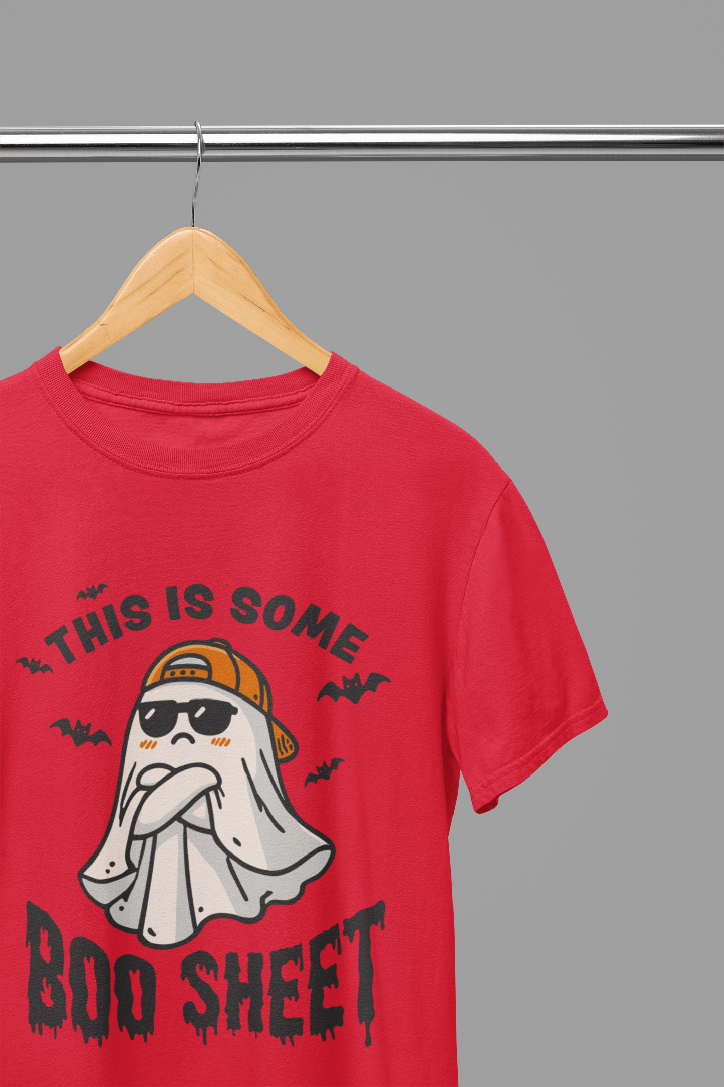 My Store Halloween Red / Small / T-Shirt Funny Halloween Ghost Sweatshirt & T-Shirt | Boo Sheet Jumper UK