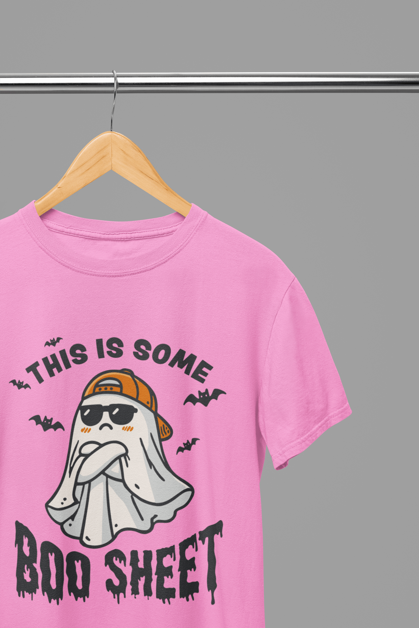 My Store Halloween Pink / Small / T-Shirt Funny Halloween Ghost Sweatshirt & T-Shirt | Boo Sheet Jumper UK