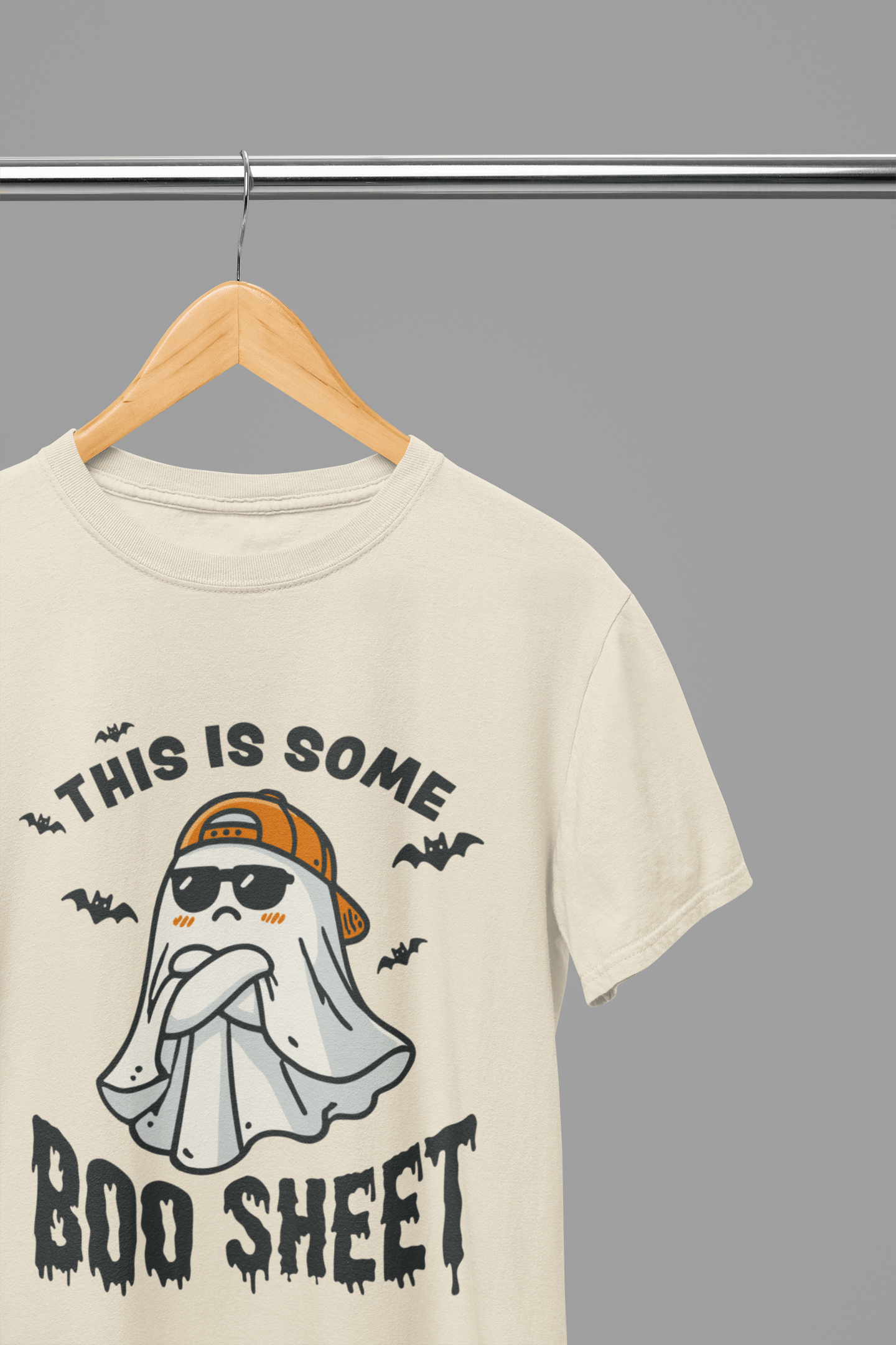 My Store Halloween Beige / Small / T-Shirt Funny Halloween Ghost Sweatshirt & T-Shirt | Boo Sheet Jumper UK