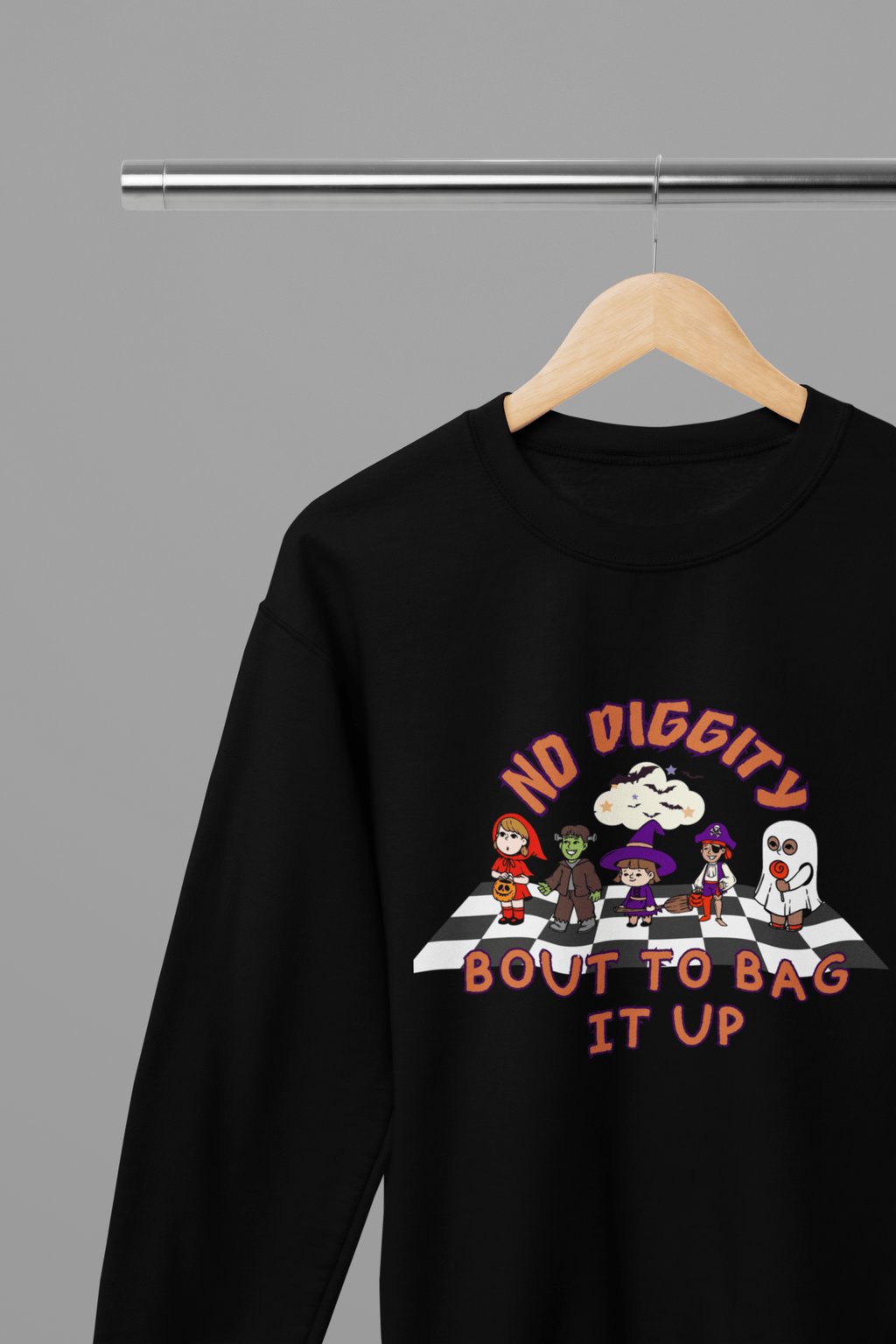 My Store Halloween Black / Small / Sweatshirt Funny Halloween Sweatshirt & T-Shirt | No Diggity Bout To Bag It Up