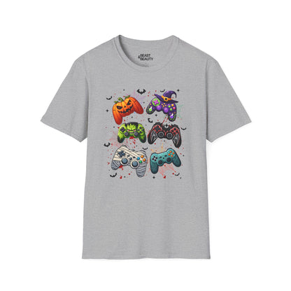Halloween Gamer Controller T-Shirt Sport Grey / S gift_idea unique_gift personalised_gift