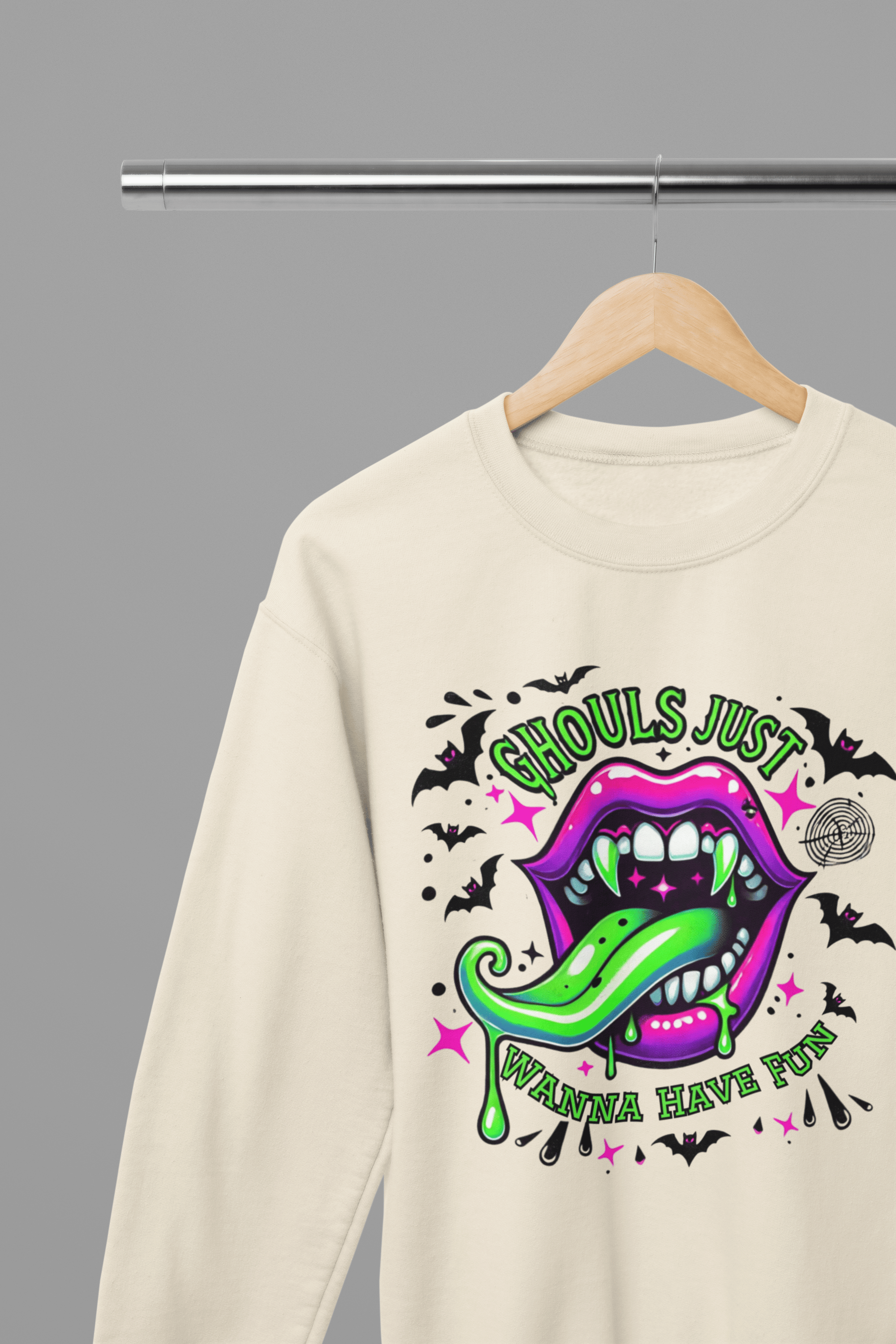 My Store Halloween Beige / Small / Sweatshirt Ghouls Just Wanna Have Fun Halloween Sweatshirt & T-Shirt