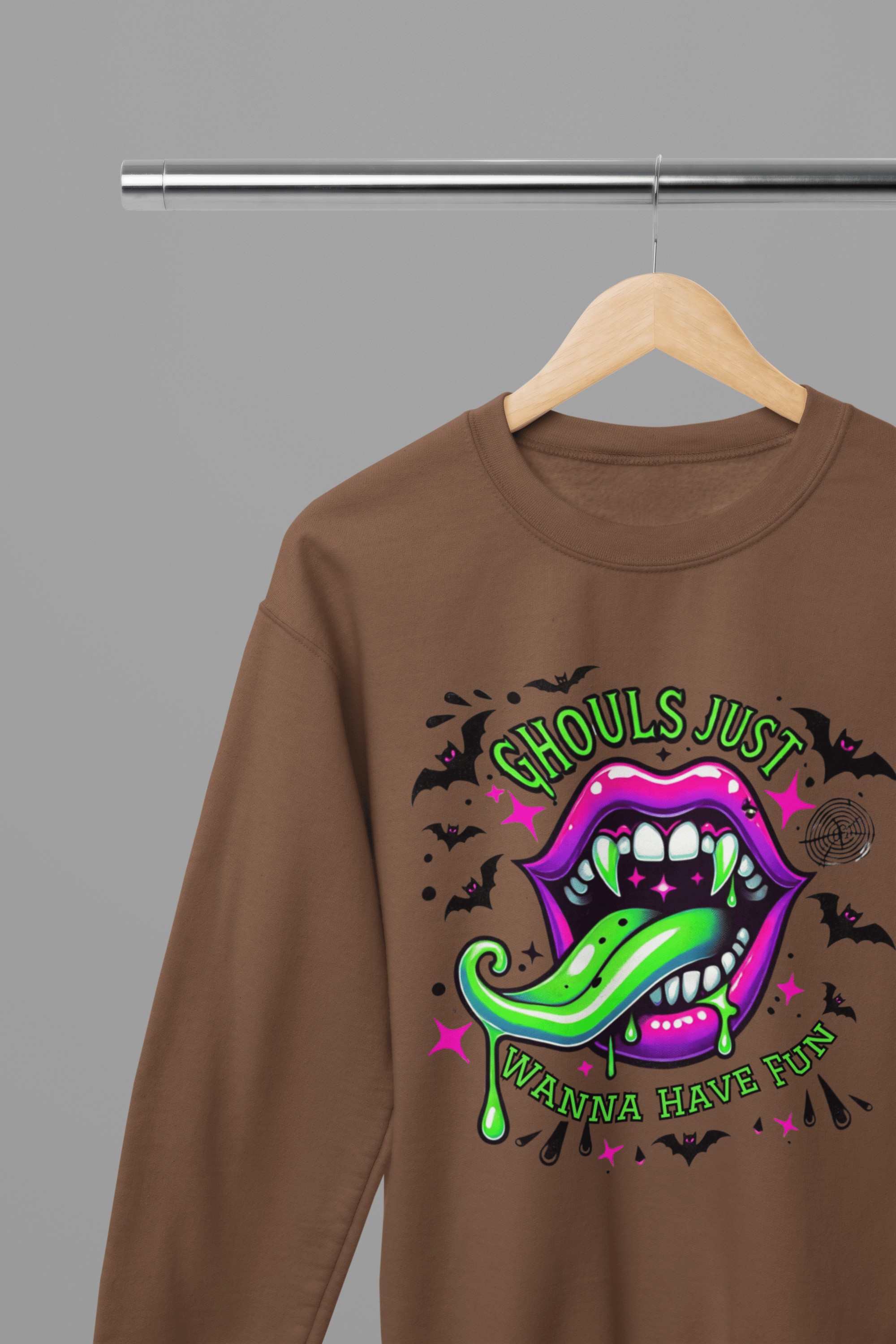 My Store Halloween Brown / Small / Sweatshirt Ghouls Just Wanna Have Fun Halloween Sweatshirt & T-Shirt