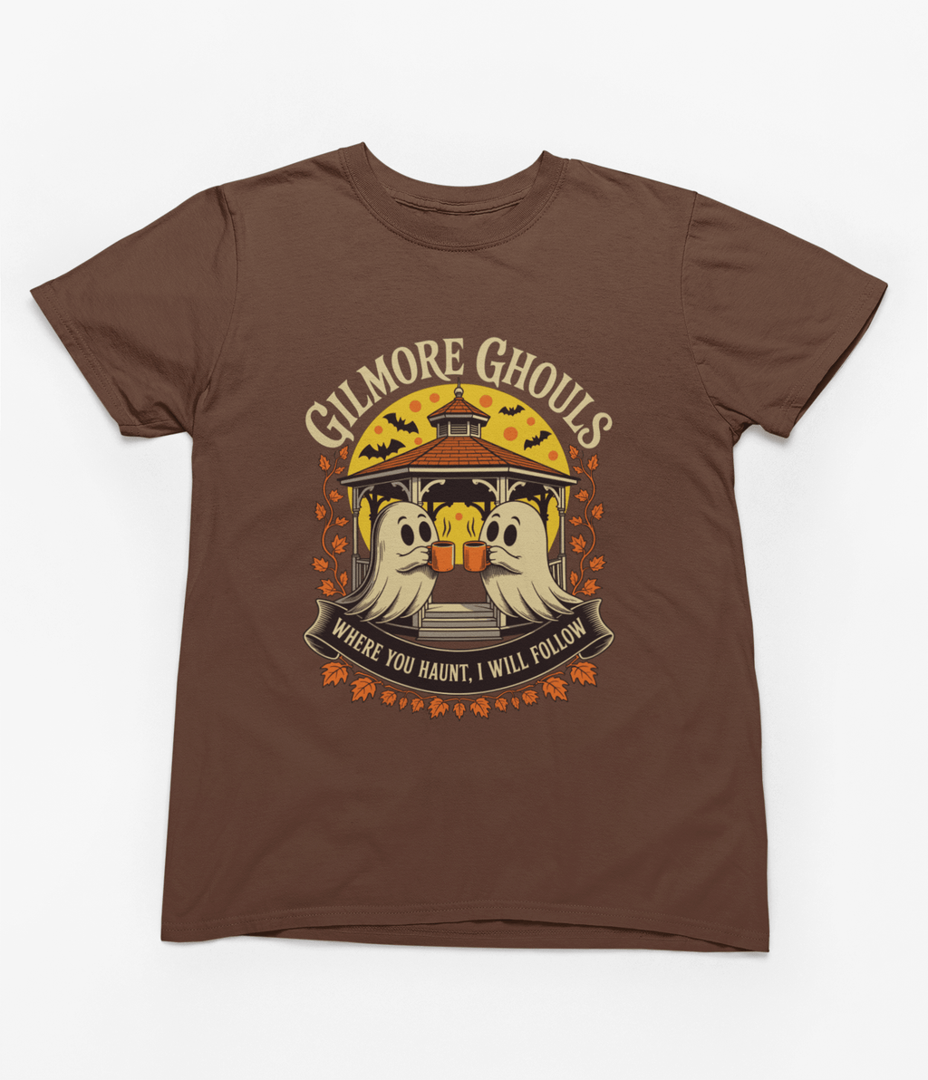 My Store Halloween T-Shirt / S (Adult) / Brown Gilmore Ghouls Halloween Sweatshirt | Cozy Autumn Ghost Jumper