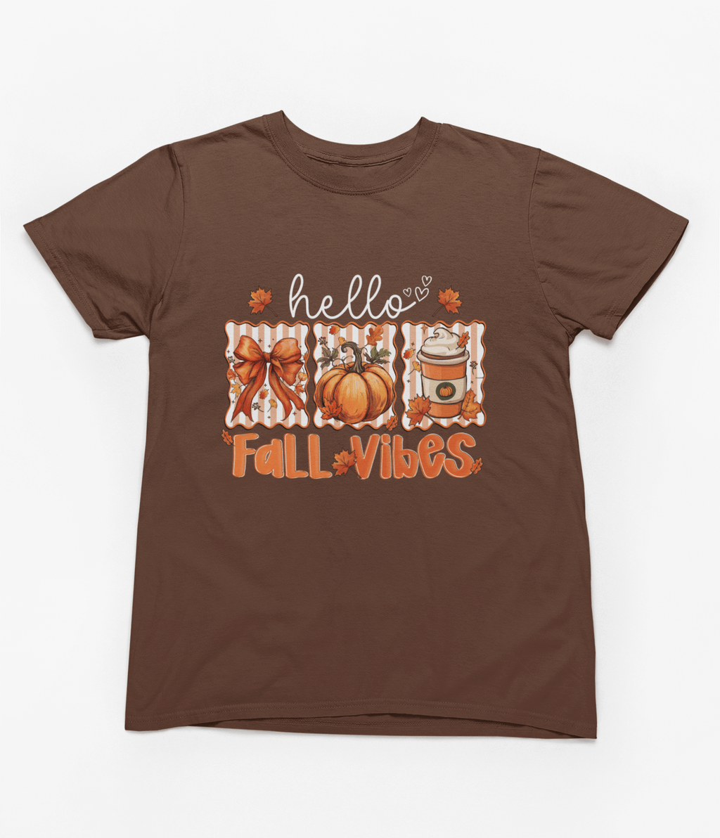 My Store Halloween T-Shirt / S (Adult) Hello Fall Vibes Sweatshirt | Cozy Autumn Pumpkin Spice Jumper