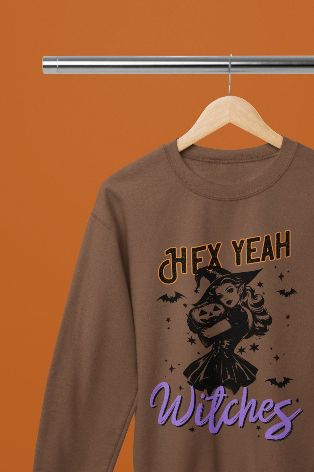 My Store Halloween Brown / Small / Sweatshirt Hex Yeah Witches Halloween Sweatshirt & T-Shirt Unisex