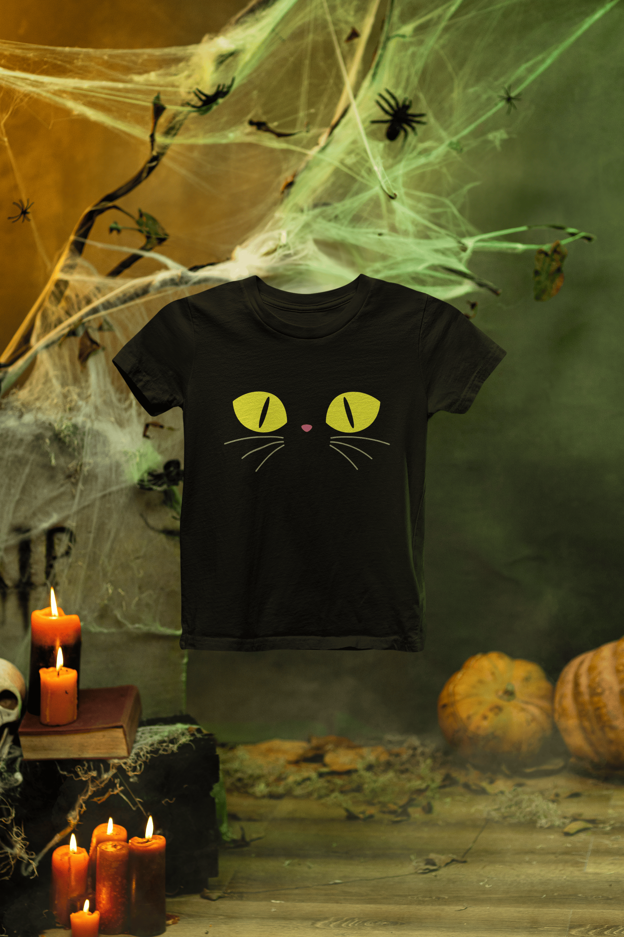 My Store Halloween Kids Black Cat Halloween Sweatshirt | Spooky Cute Jumper