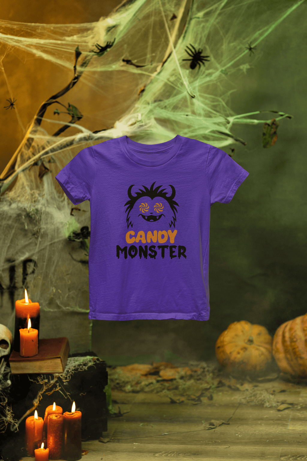 My Store Halloween Kids Candy Monster Halloween Sweatshirt | Spooky Fun Jumper