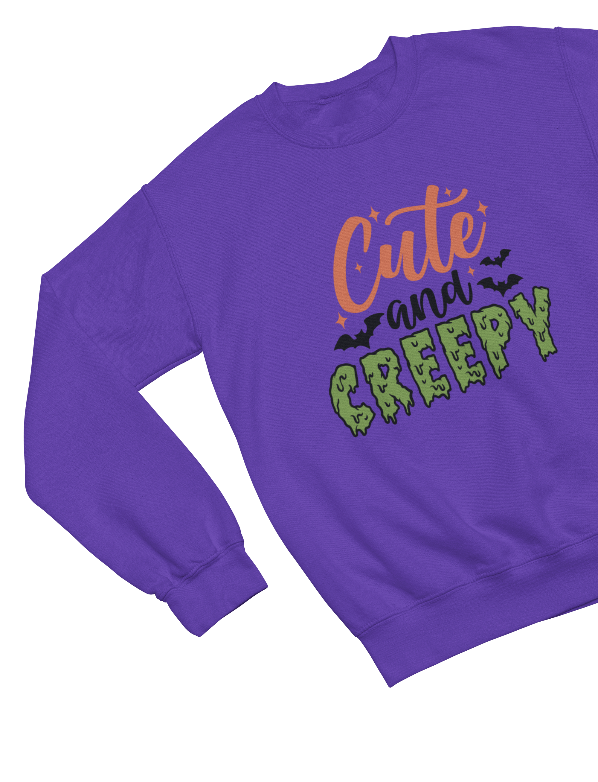 My Store Halloween Sweatshirt / 3-4 years / Purple Kids Cute and Creepy Halloween Sweatshirt | Spooky Fun Jumper