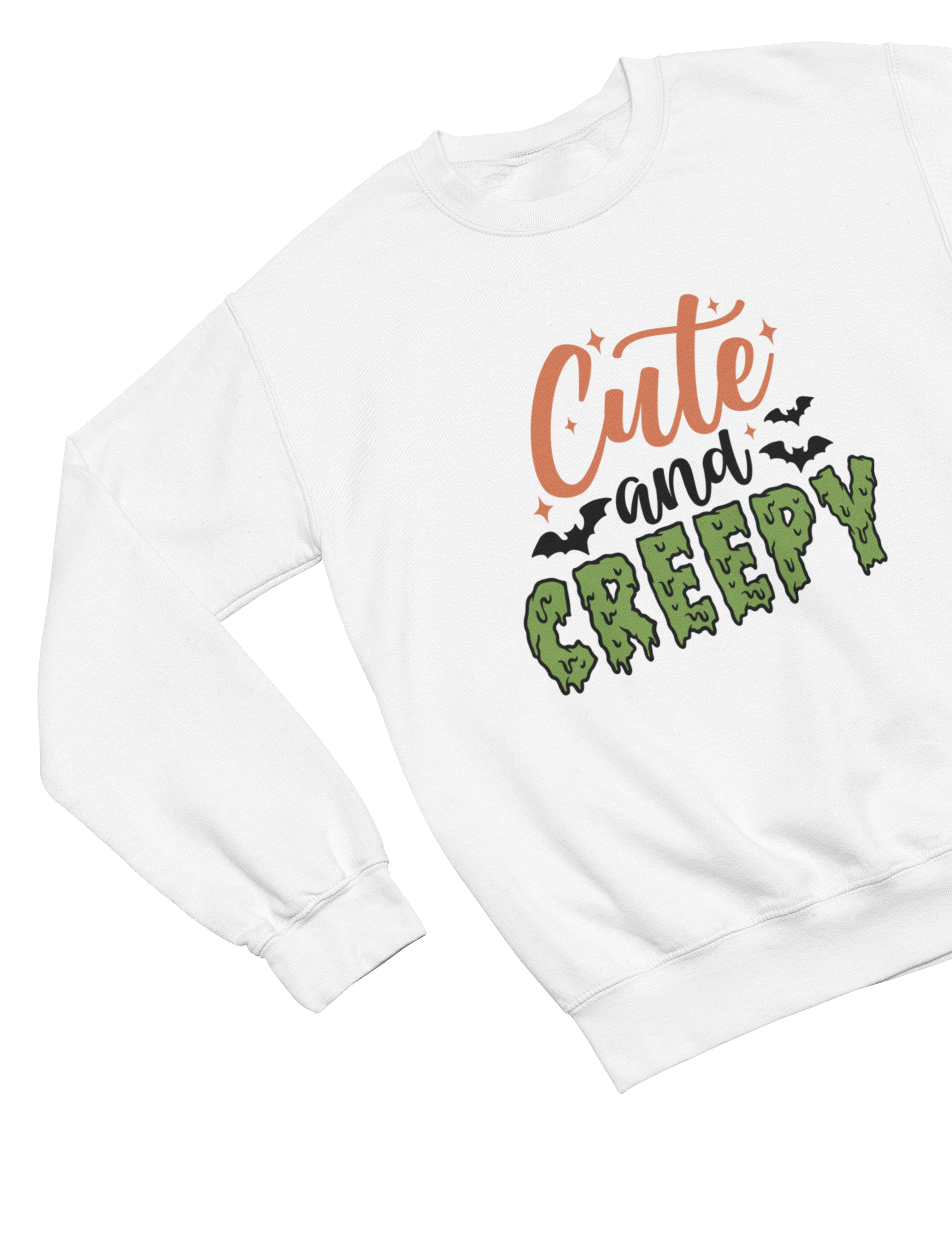 My Store Halloween Sweatshirt / 3-4 years / White Kids Cute and Creepy Halloween Sweatshirt | Spooky Fun Jumper