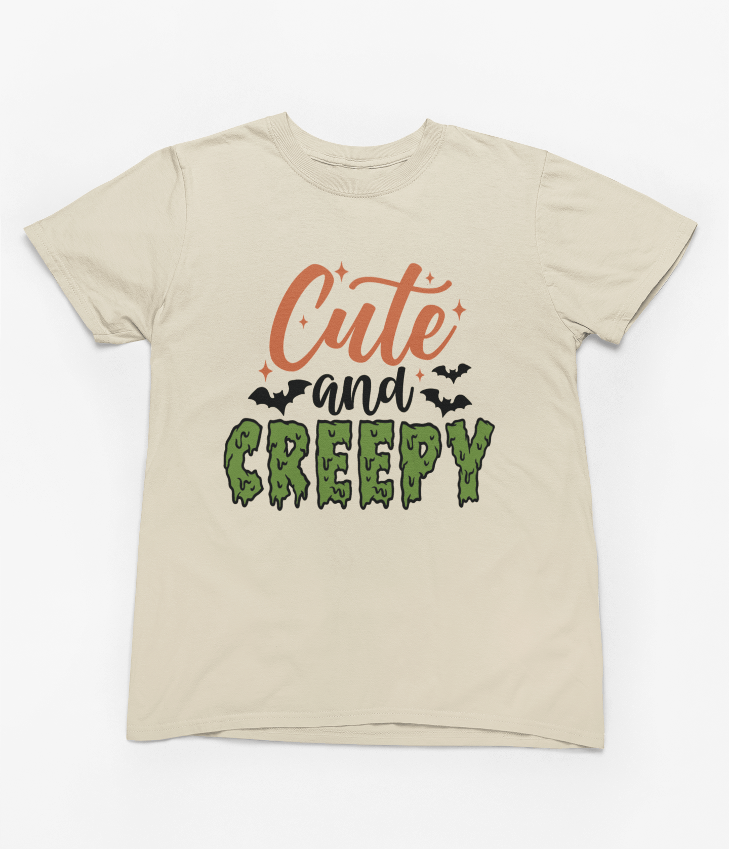 My Store Halloween T-Shirt / 3-4 years / Beige Kids Cute and Creepy Halloween Sweatshirt | Spooky Fun Jumper
