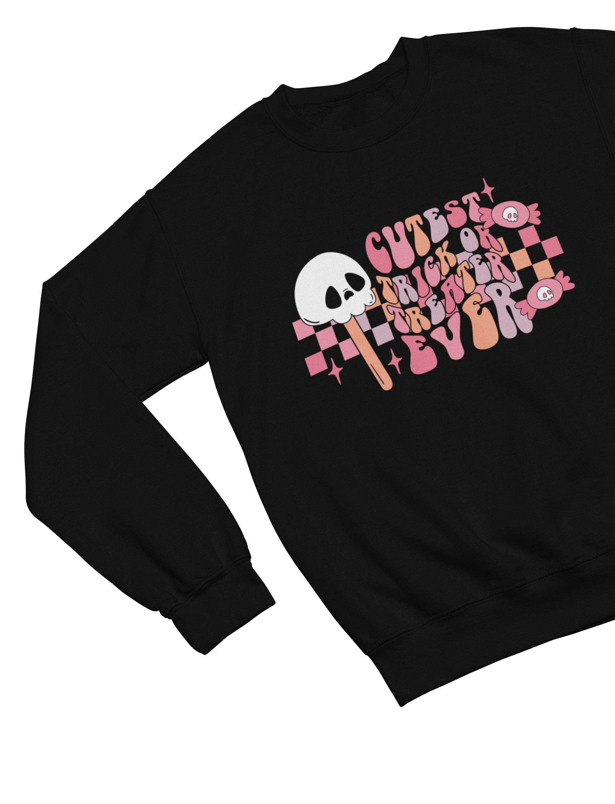 My Store Halloween Sweatshirt / 3-4 years / Black Kids Cutest Trick-or-Treater Ever Halloween Sweatshirt | Cute Jumper