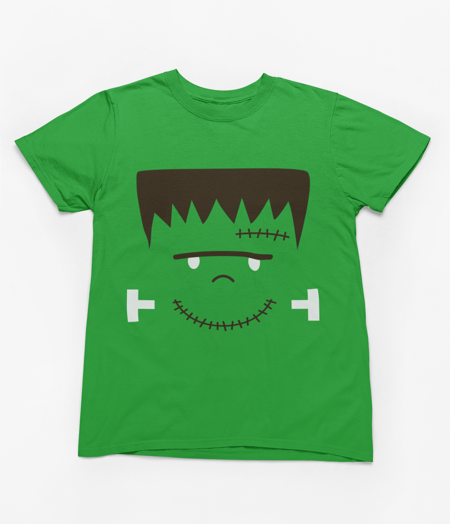My Store Halloween T-Shirt / 3-4 years Kids Frankenstein Halloween Sweatshirt | Green Monster Jumper