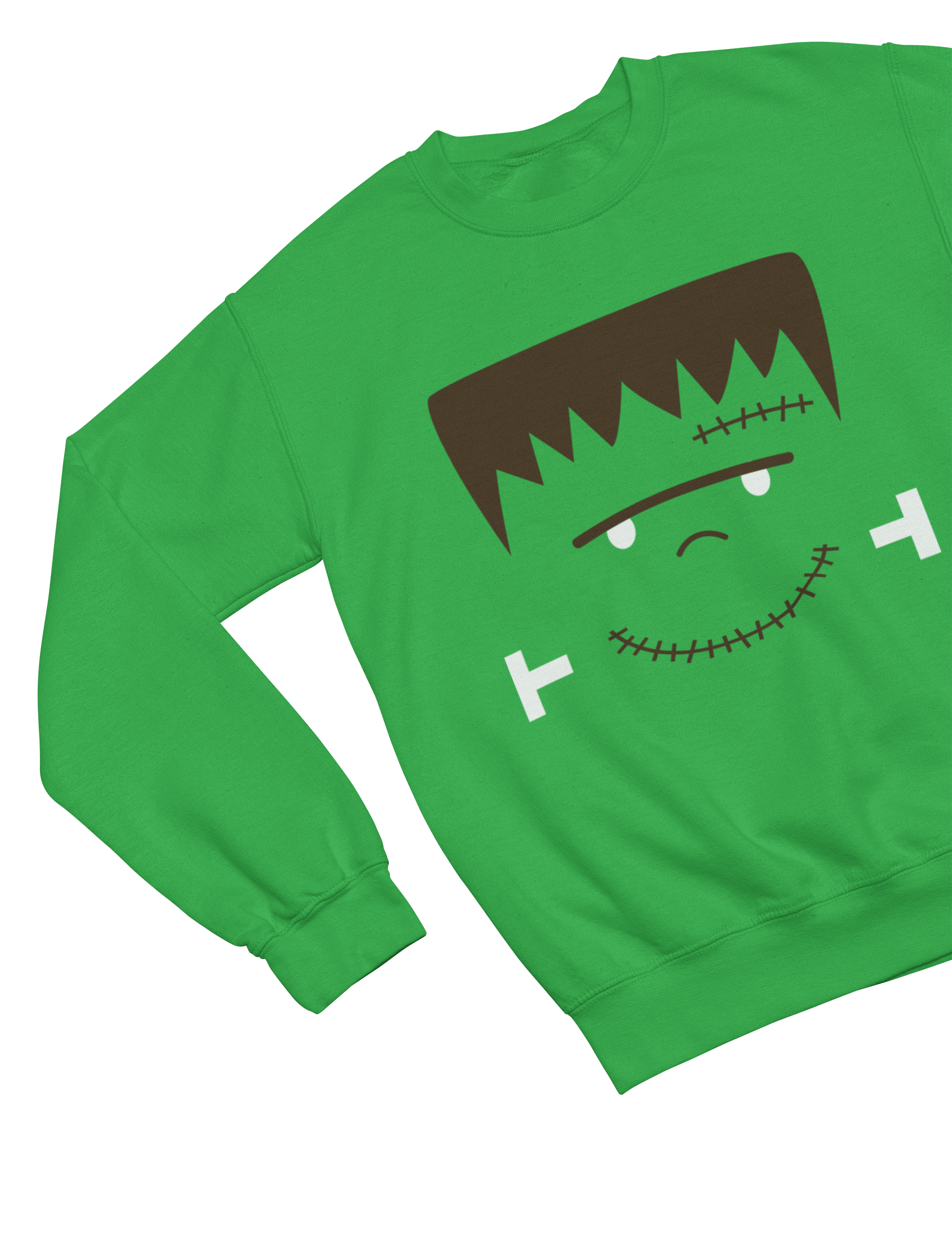 My Store Halloween Sweatshirt / 3-4 years Kids Frankenstein Halloween Sweatshirt | Green Monster Jumper