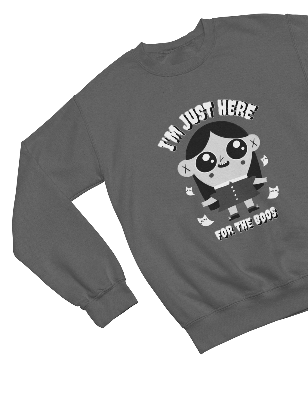 My Store Halloween Sweatshirt / 3-4 years Kids I'm Just Here for the Boos Halloween Sweatshirt | Funny Jumper