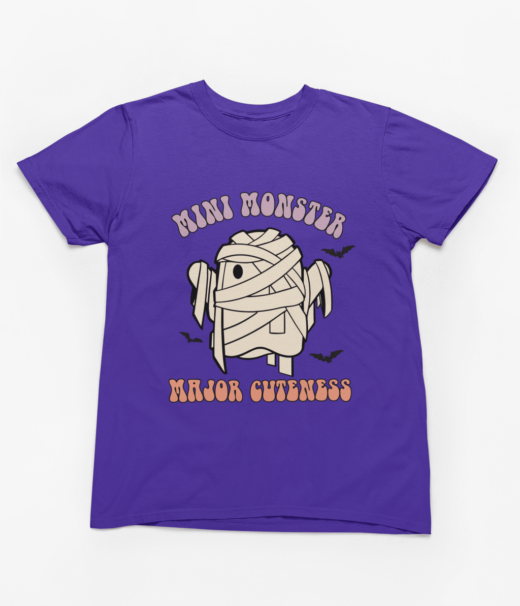 My Store Halloween T-Shirt / 3-4 years Kids Mini Monster Major Cuteness Halloween Sweatshirt | Cute Jumper