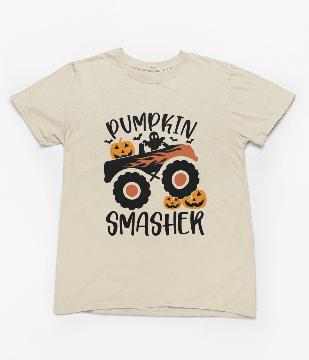 My Store Halloween T-Shirt / 3-4 years Kids Pumpkin Smasher Halloween Sweatshirt | Monster Truck Jumper
