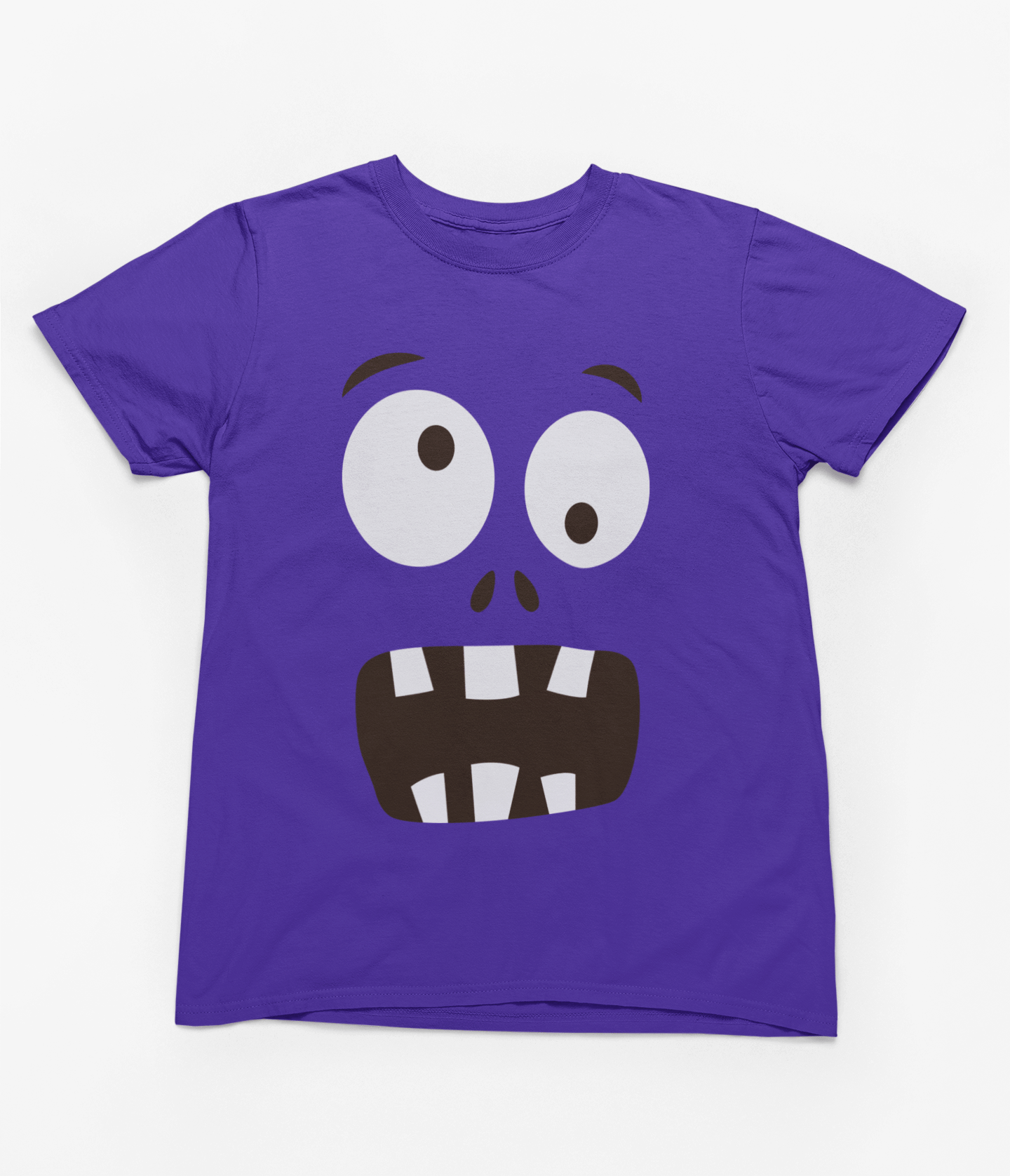 My Store Halloween T-Shirt / 3-4 years Kids Purple Monster Halloween Sweatshirt | Funny Spooky Jumper