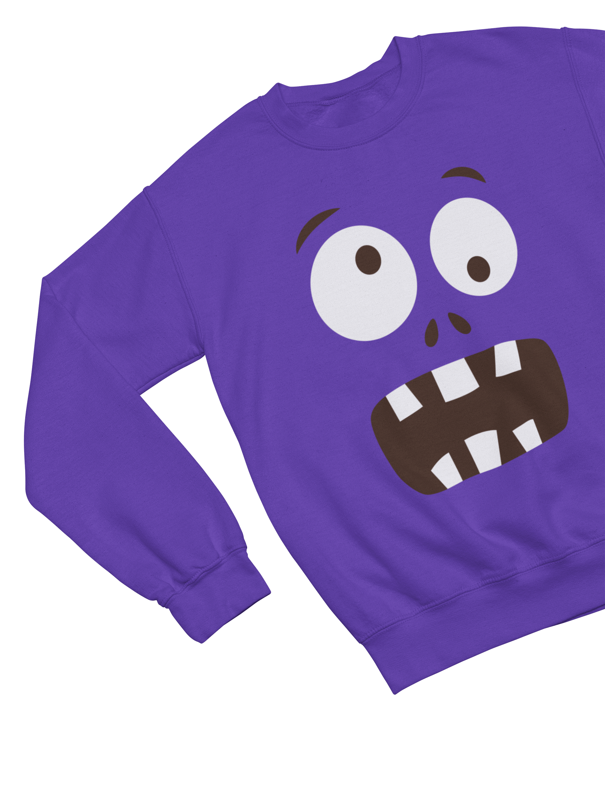 My Store Halloween Sweatshirt / 3-4 years Kids Purple Monster Halloween Sweatshirt | Funny Spooky Jumper