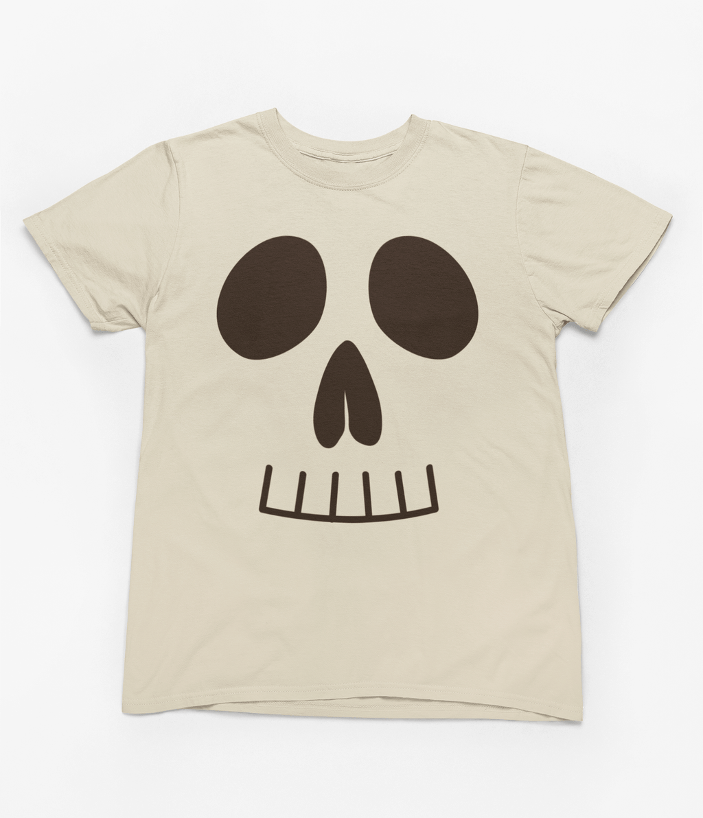 My Store Halloween T-Shirt / 3-4 years Kids Skull Face Halloween Sweatshirt | Spooky Bones Jumper