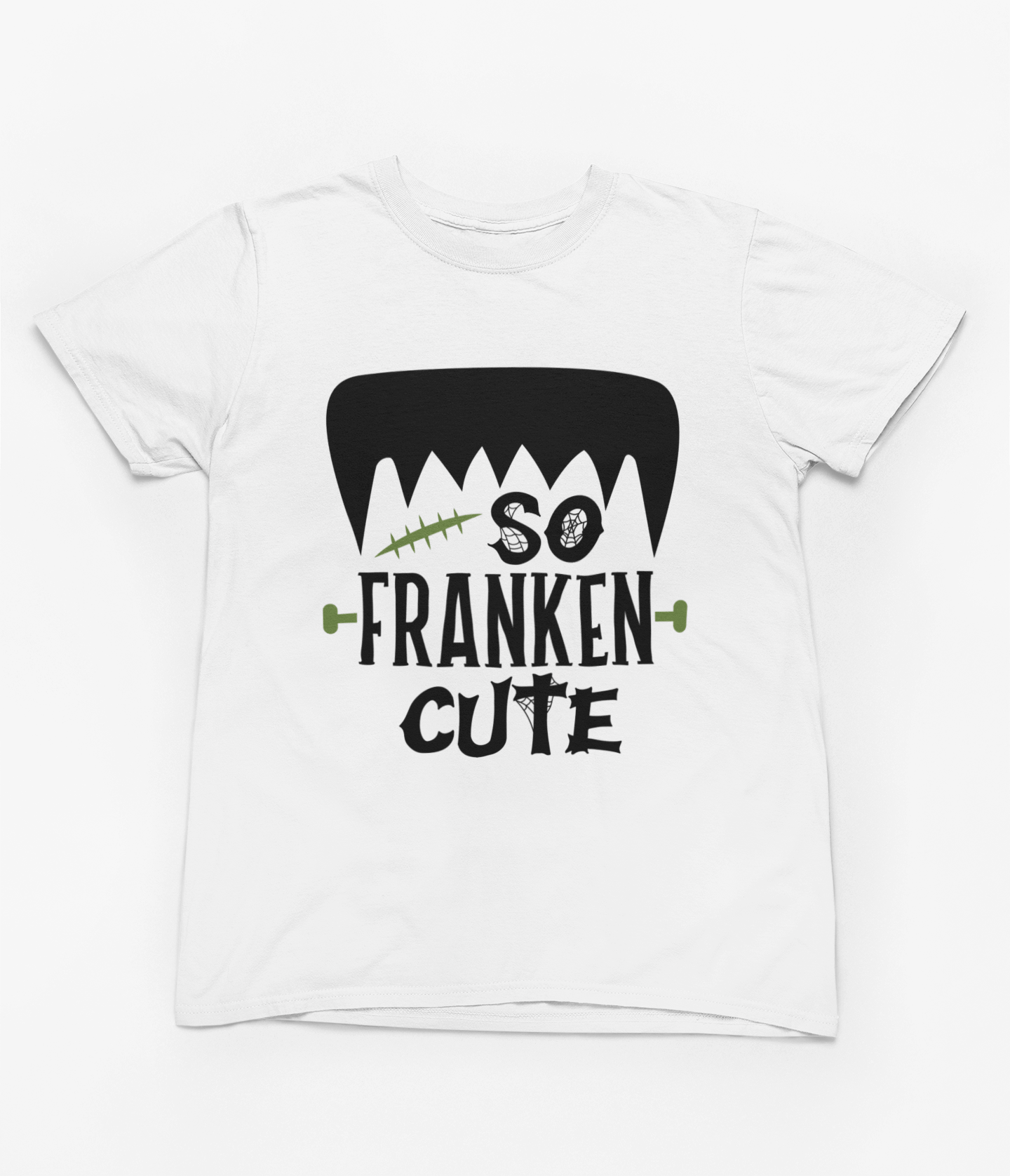 My Store Halloween T-Shirt / 3-4 years Kids So Franken Cute Halloween Sweatshirt | Funny Monster Jumper