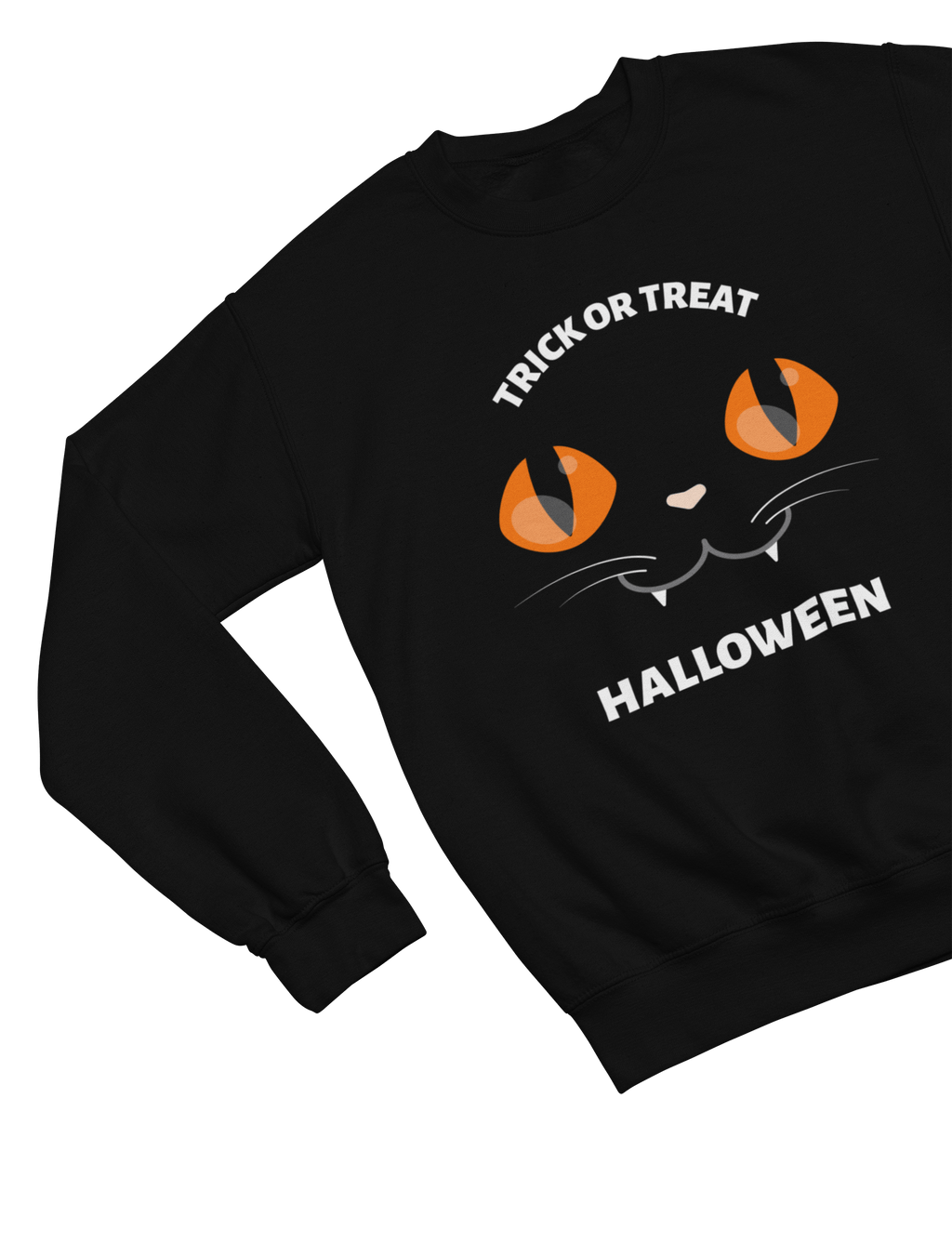 My Store Halloween Sweatshirt / 3-4 years Kids Trick or Treat Halloween Cat Sweatshirt | Spooky Jumper